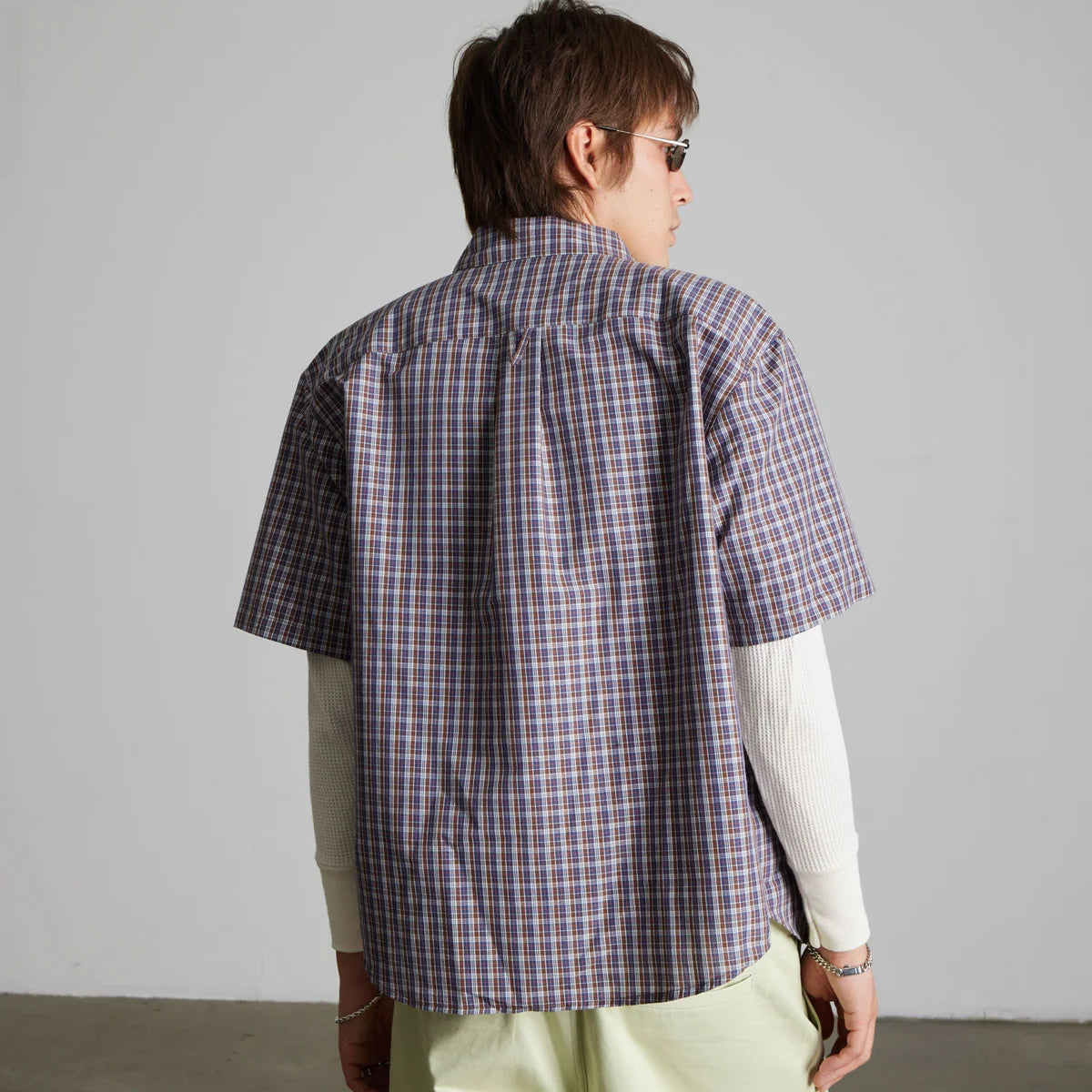 HUF Galaxy Plaid Dark Brown S/s Woven Shirt