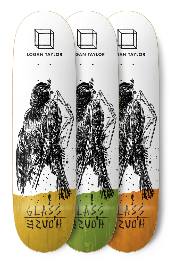 Glass House Logan Taylor Messenger 8.25" Skateboard Deck