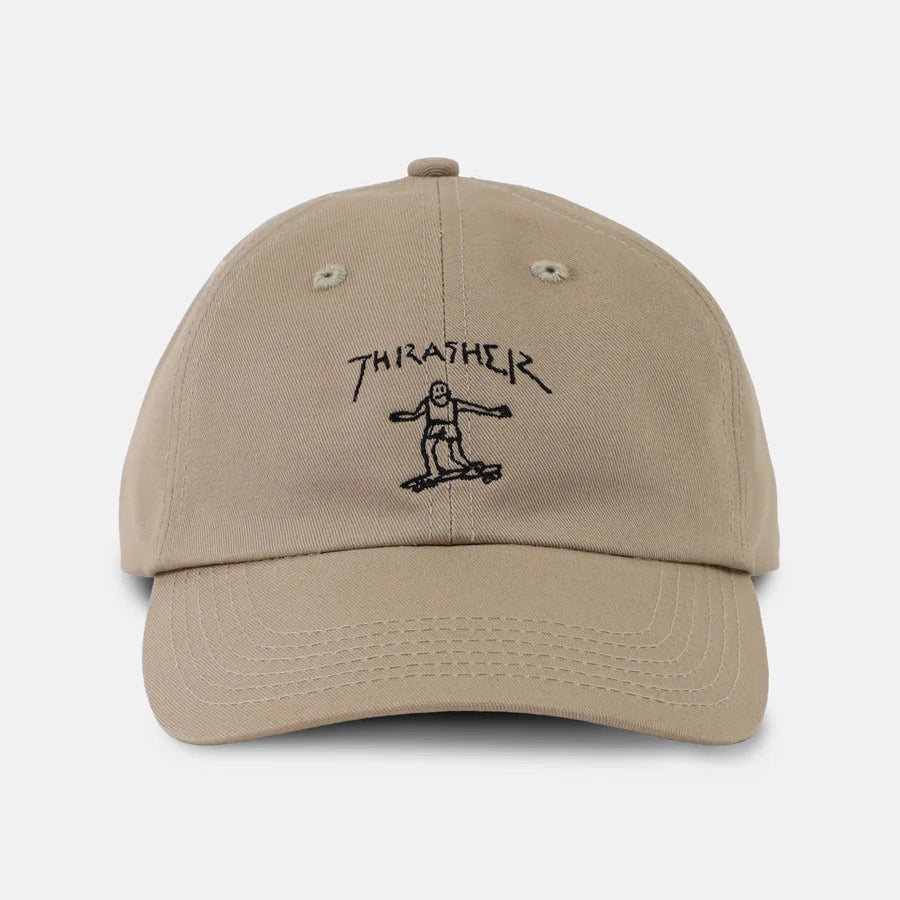 Thrasher Gonz Old Timer Khaki Strapback Hat
