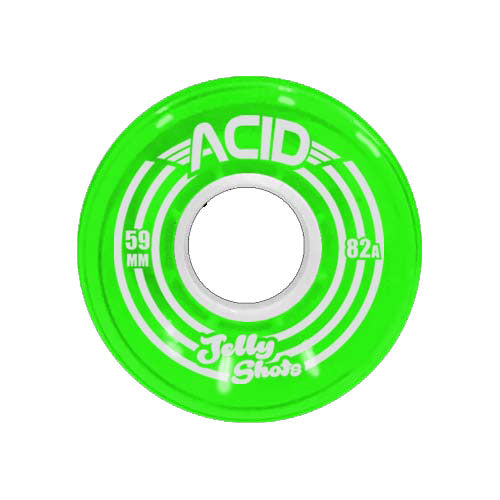 Acid Jelly Shots 80A 59mm Green Cruiser Wheels