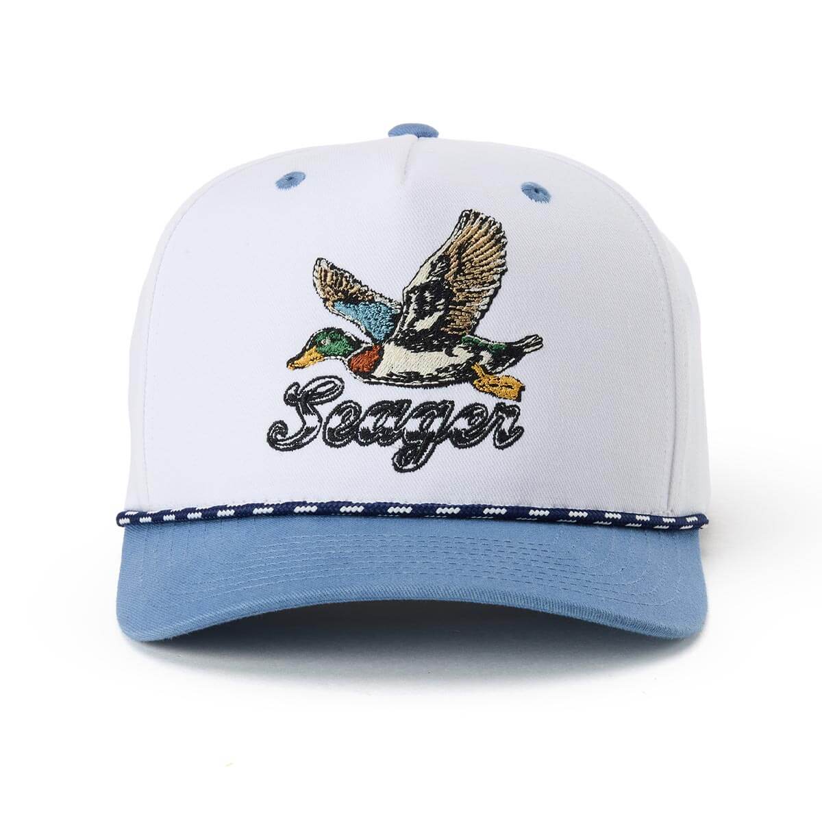 Seager Greenhead Snapback White/Blue Snapback Hat