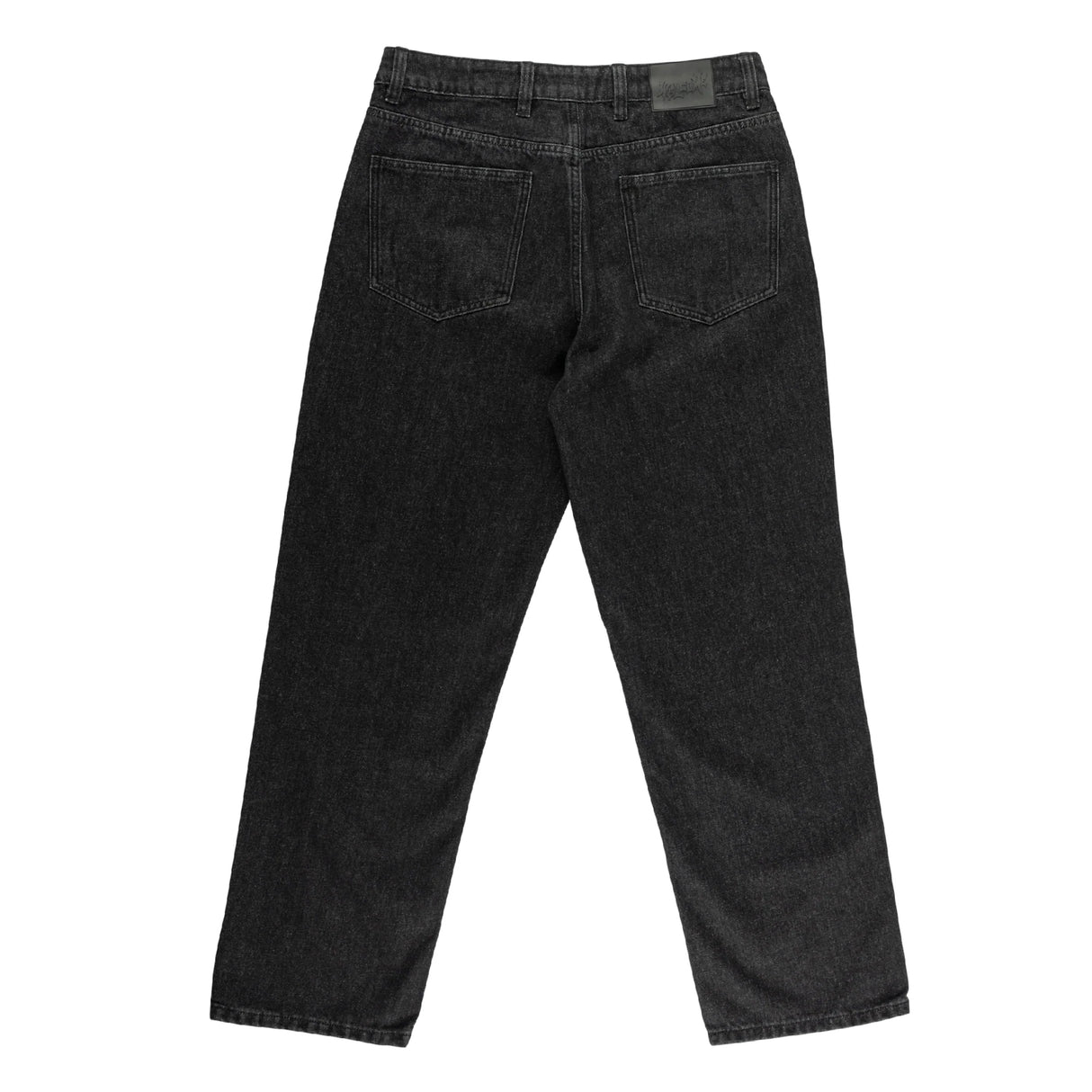 Welcome Immortal Loose Straight Washed Black Denim Jeans