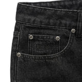 Welcome Immortal Loose Straight Washed Black Denim Jeans