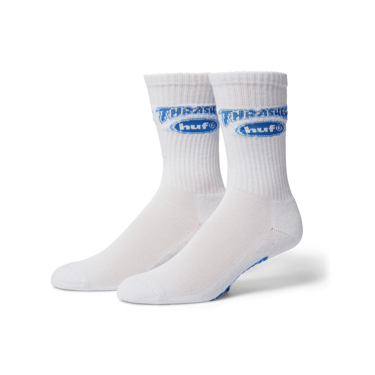 Huf X Thrasher Logo White Socks