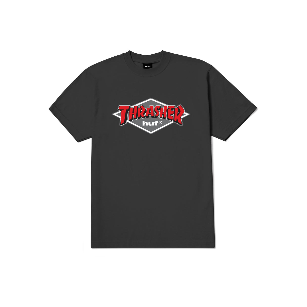 Huf X Thrasher Logo Black S/s Shirt