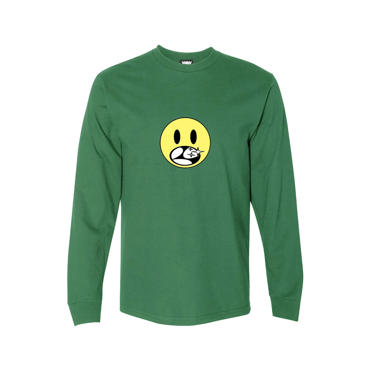 Limosine Happy Face Green L/s Shirt