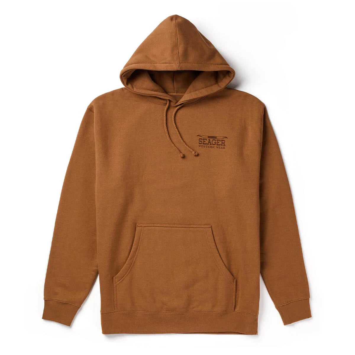 Seager The Herd Saddle Brown Hooded Sweatshirt