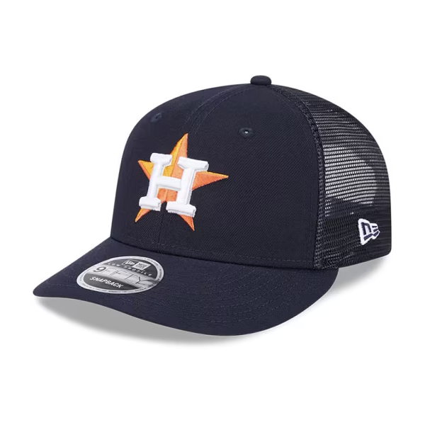 New Era Houston Astros Low Profile 950 Trucker Snapback Hat