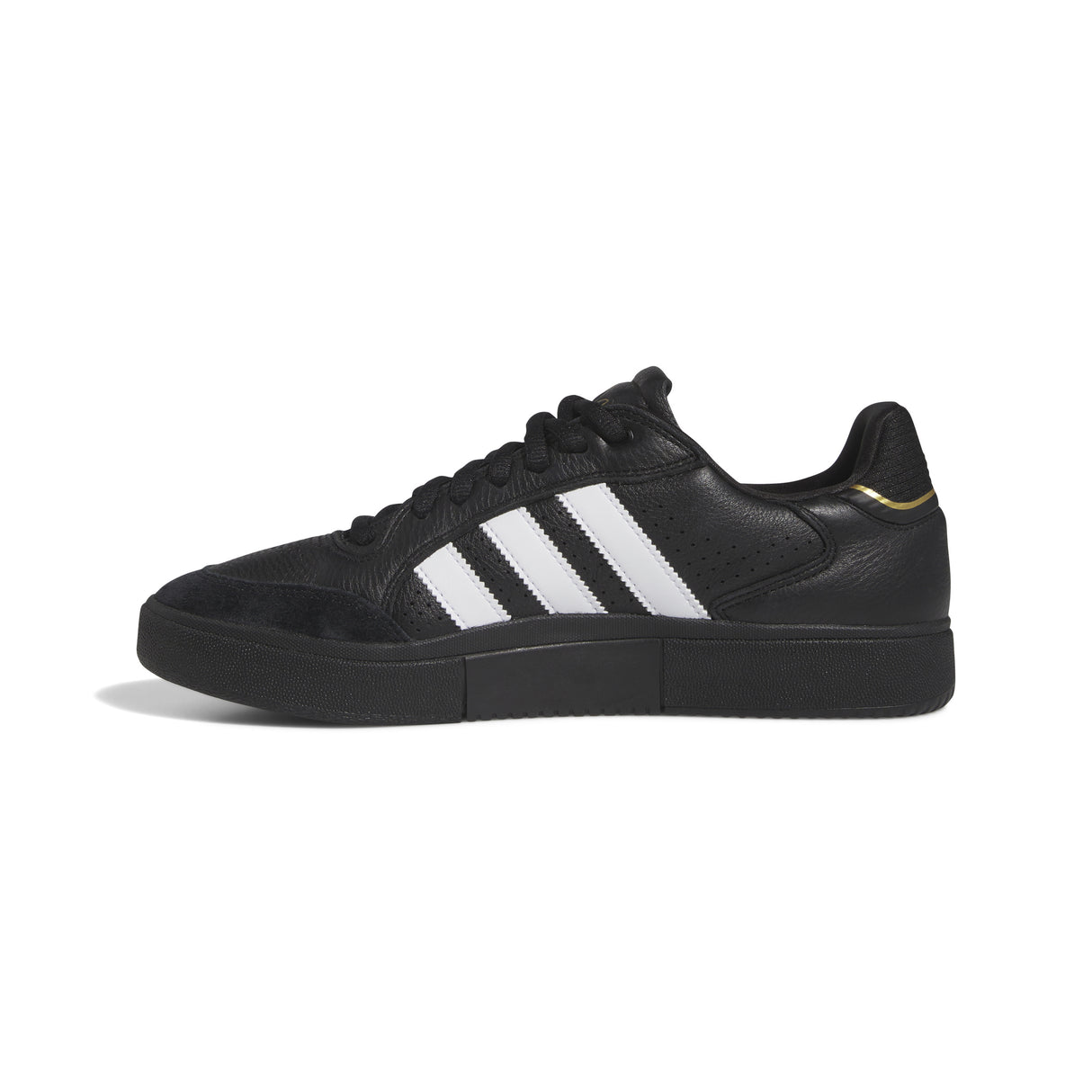 Adidas Tyshawn Low Core Black Cloud White Metallic Gold Shoes