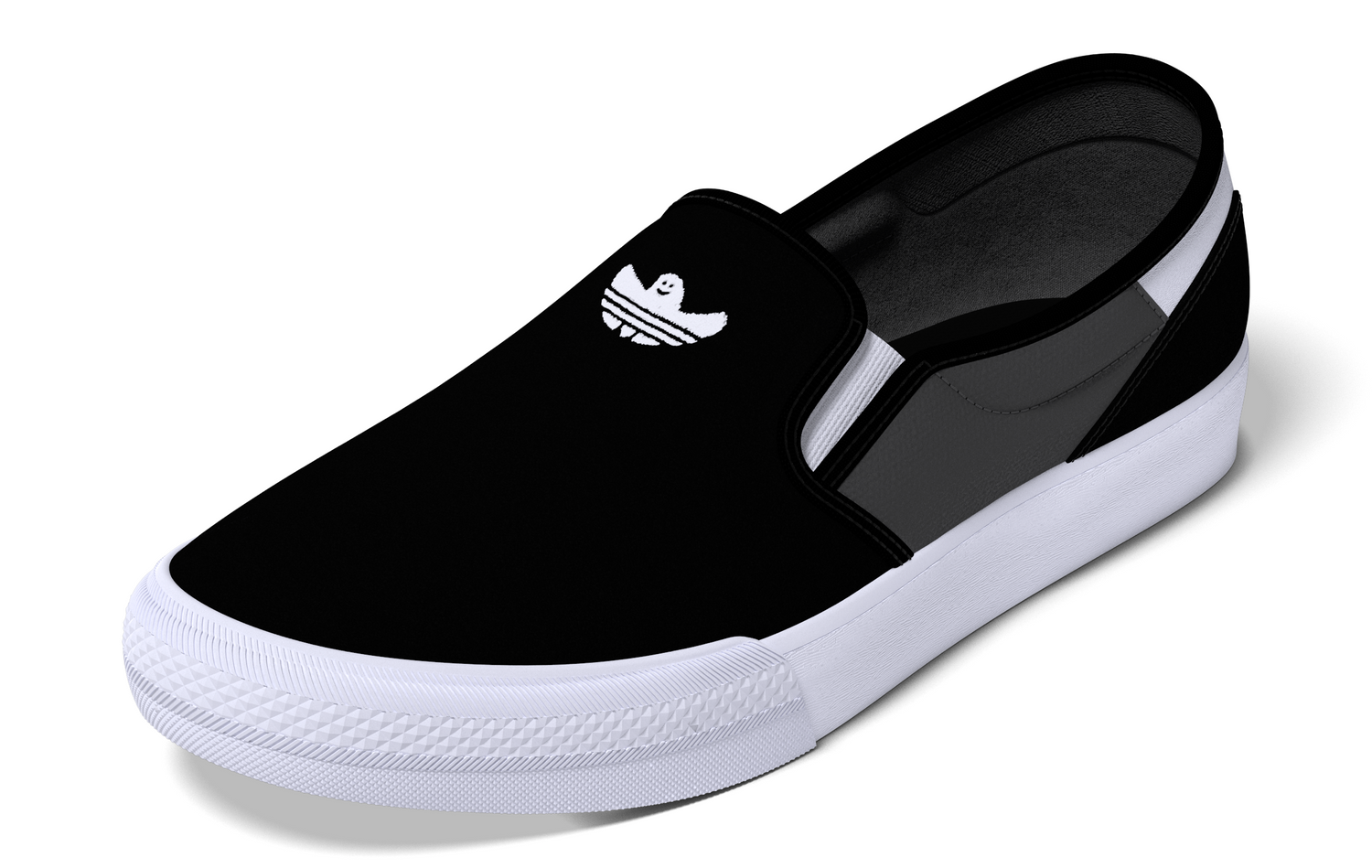Adidas Shmoofoil Slip On Core Black/Grey Six/Cloud White Shoes Long Beach Skate Co Adidas Shmoofoil Slip On Core Black/Grey Six/Cloud White Shoes Long Beach Skate Co
