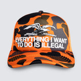 Pleasures Illegal Trucker Hunter Snapback Hat