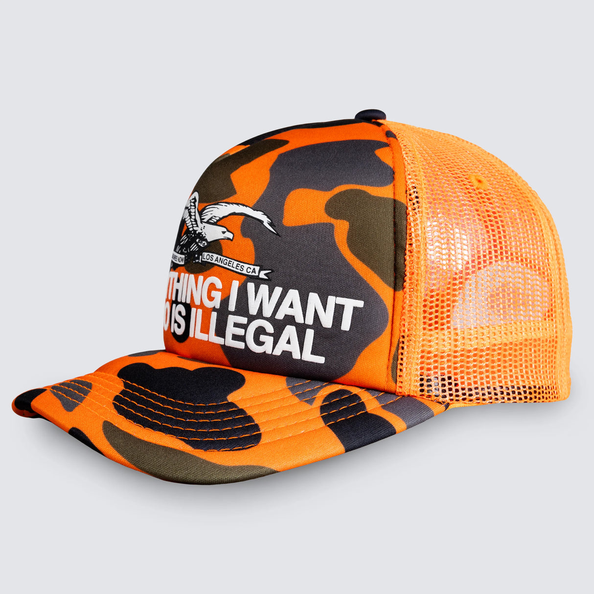 Pleasures Illegal Trucker Hunter Snapback Hat