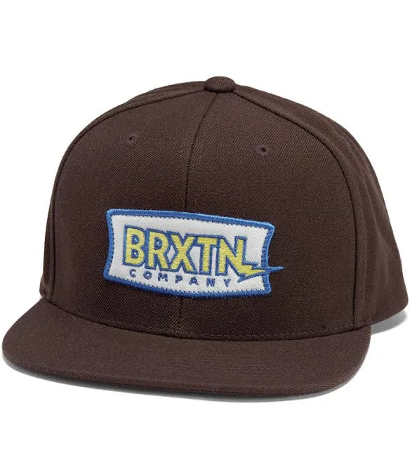 Brixton Lightning Pinecone Brown Medium Profile Snapback Hat