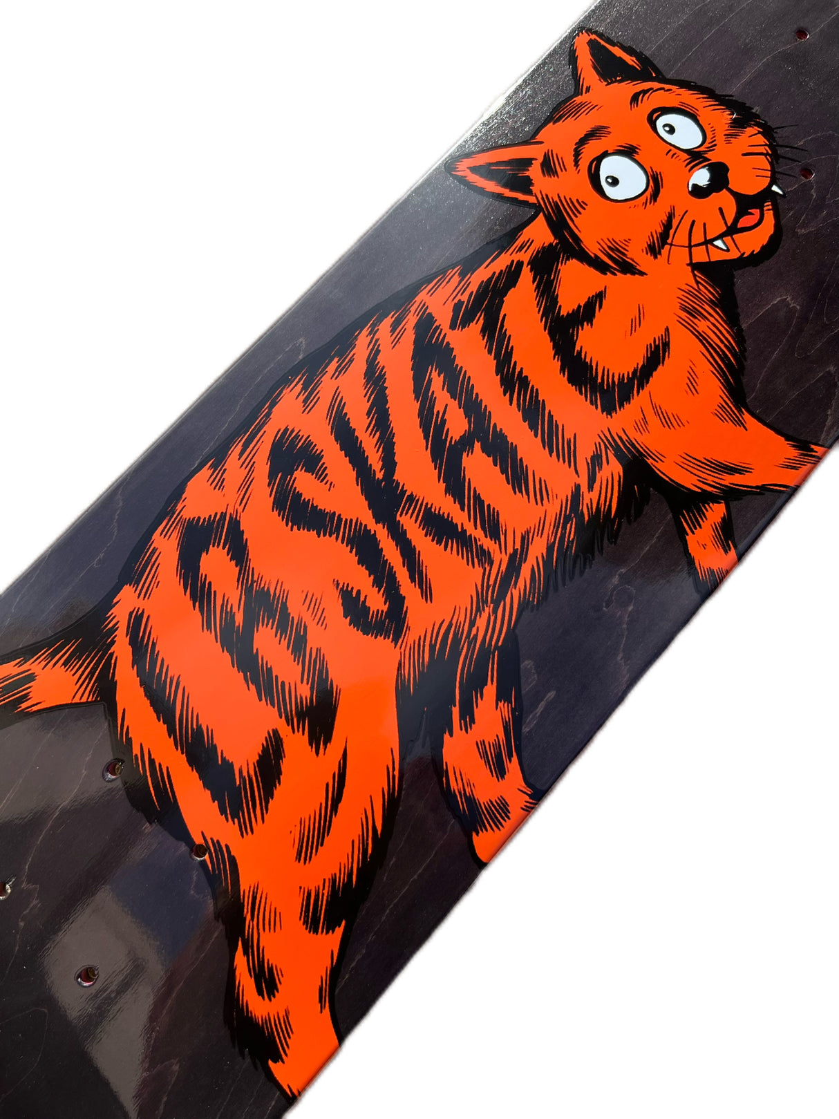 Long Beach Skate Co Big Alley Cat Assorted Stain Skateboard Deck
