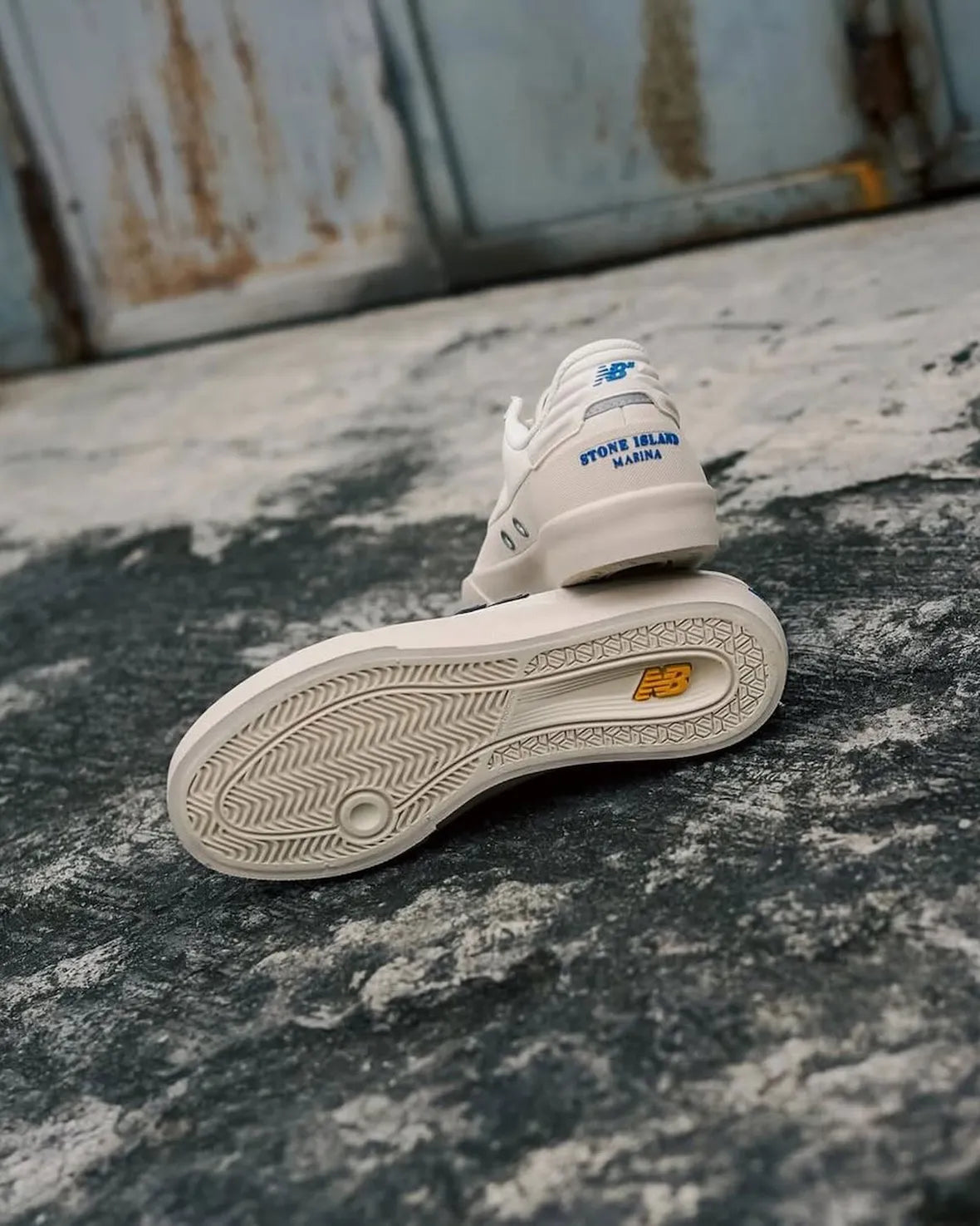 New Balance Numeric 272 Stone Island White Shoes (NM272STN) – Long