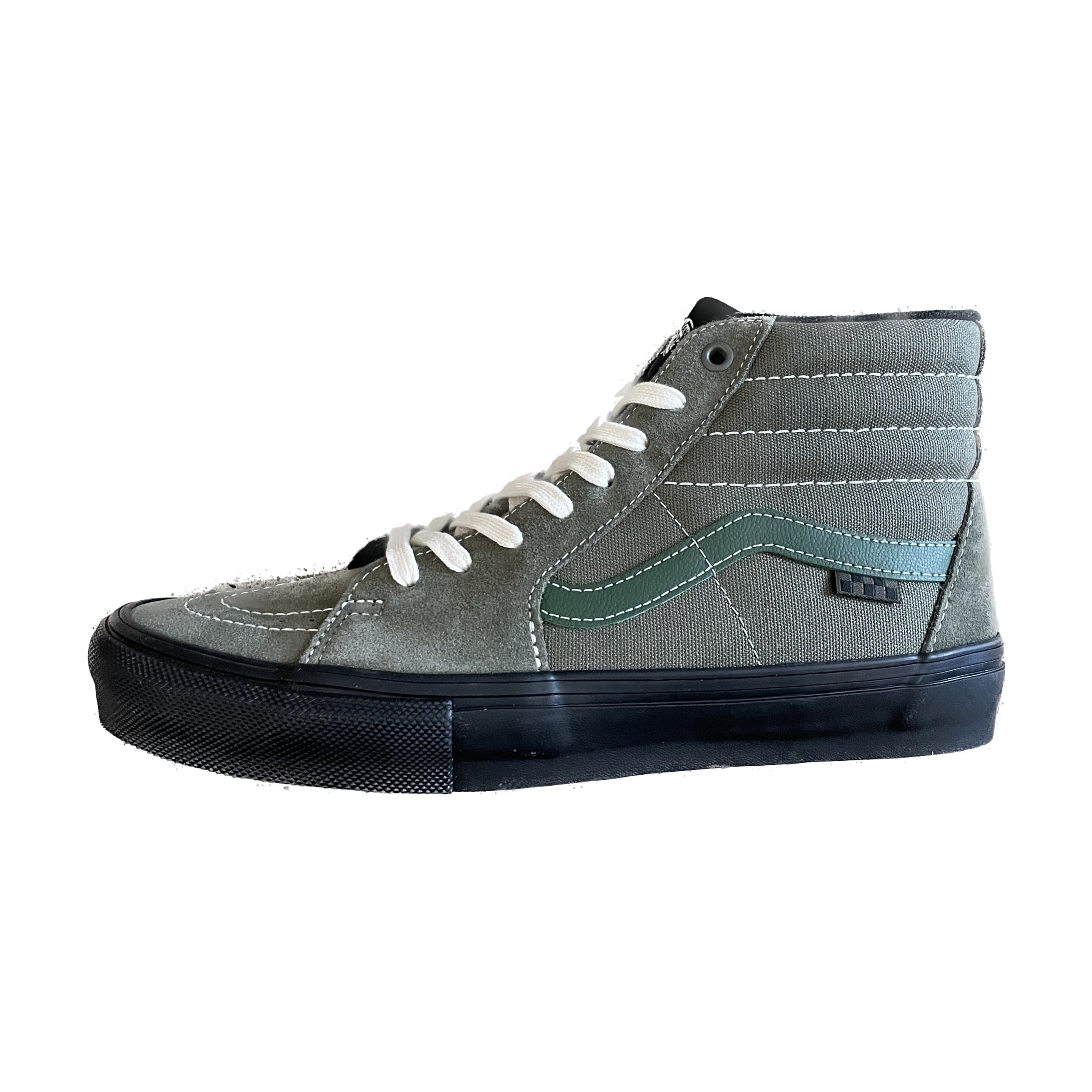 Olive green vans high top hotsell