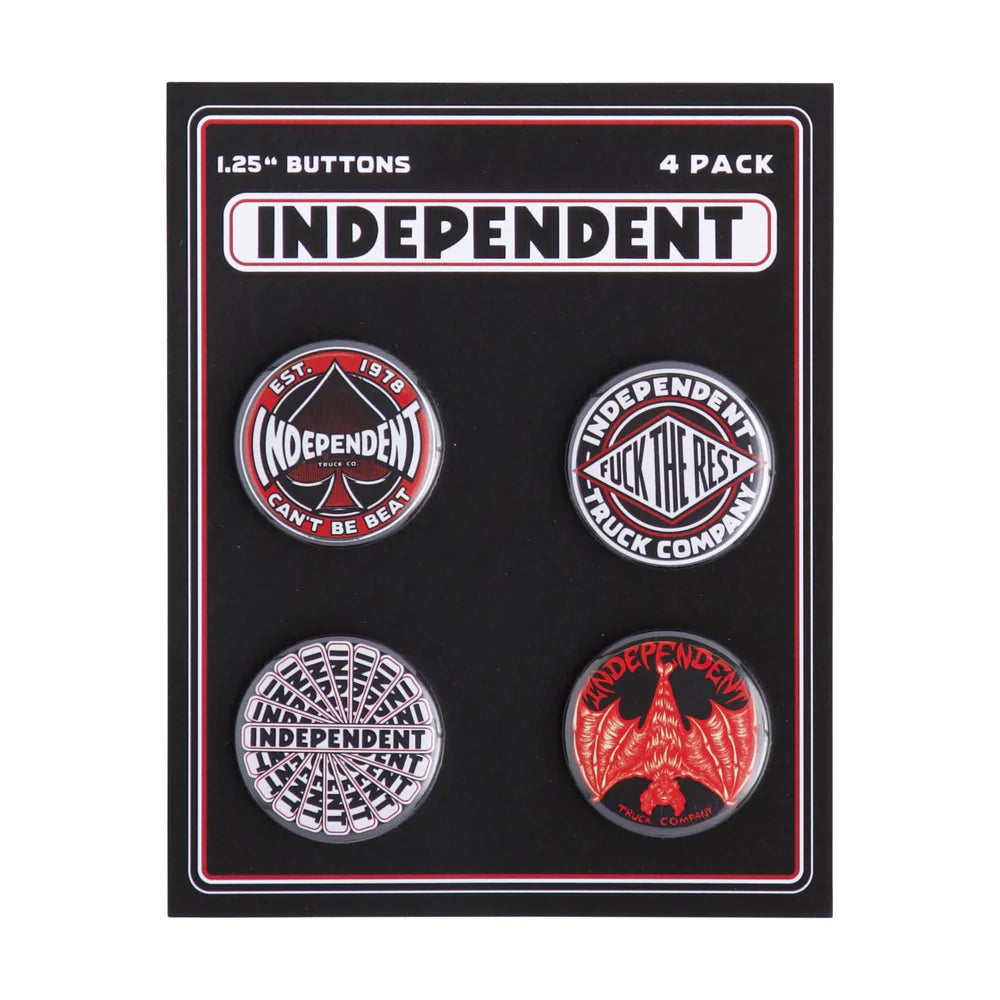 Independent Array 4 Pack Black Red Buttons