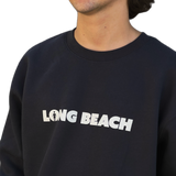 Girl x LB Skate “We OG Long Beach” Navy Crewneck Sweatshirt