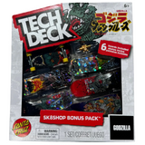 Tech Deck Santa Cruz x Godzilla Sk8shop Bonus Pack Fingerboards