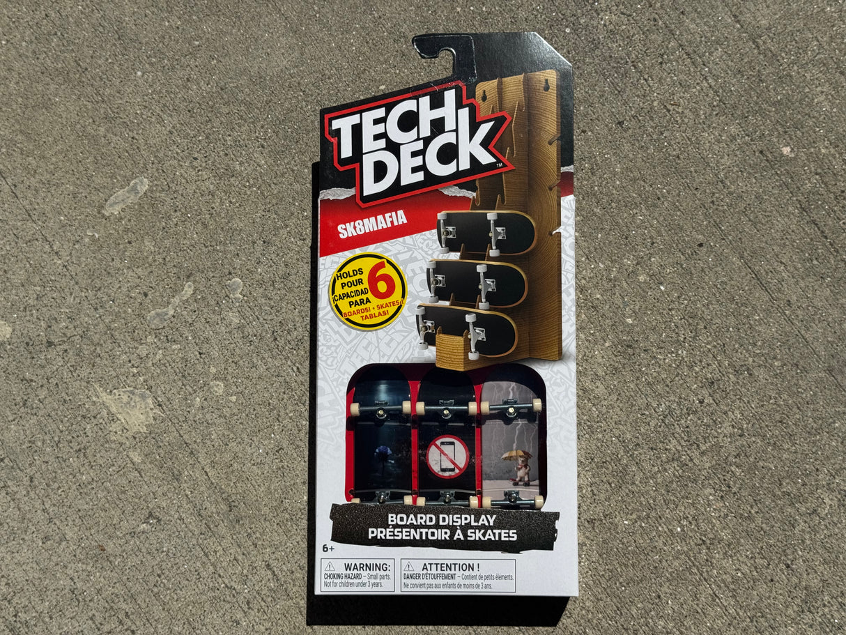 Tech Deck Sk8mafia 3-Pack & Board Display Rack