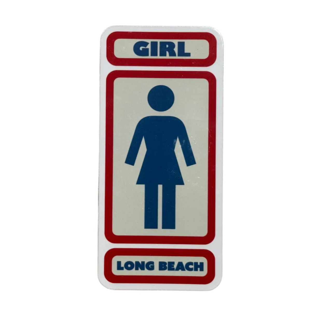 Girl x LB Skate "We OG Long Beach" 93 Til Red/Blue/Stone Sticker