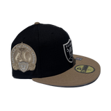 New Era Las Vegas Raiders Western Khaki Black & Tan 59Fifty Fitted Hat