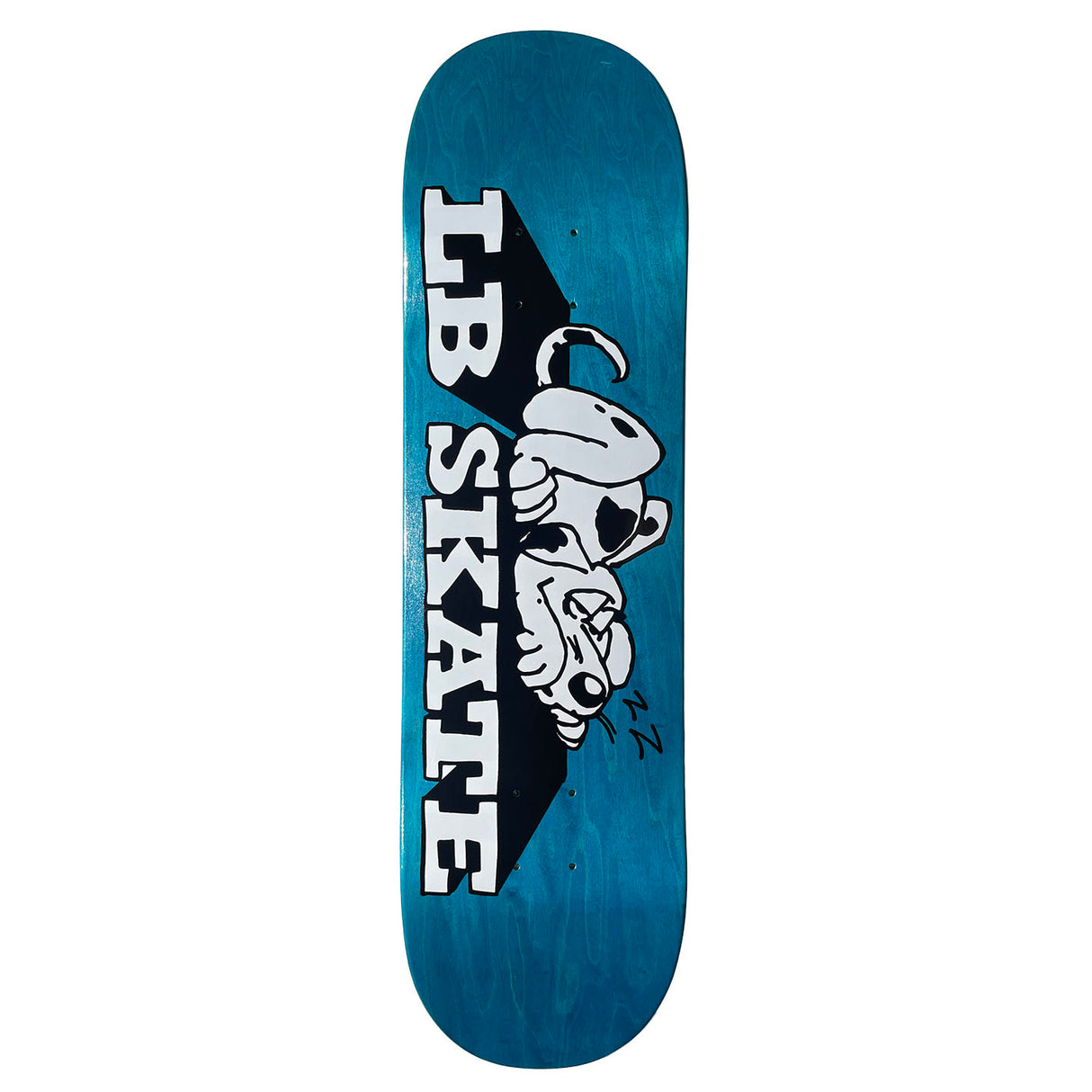 Long Beach Skate Co Shop Dog 2 Full Shape Assorted Stain Skateboard Deck