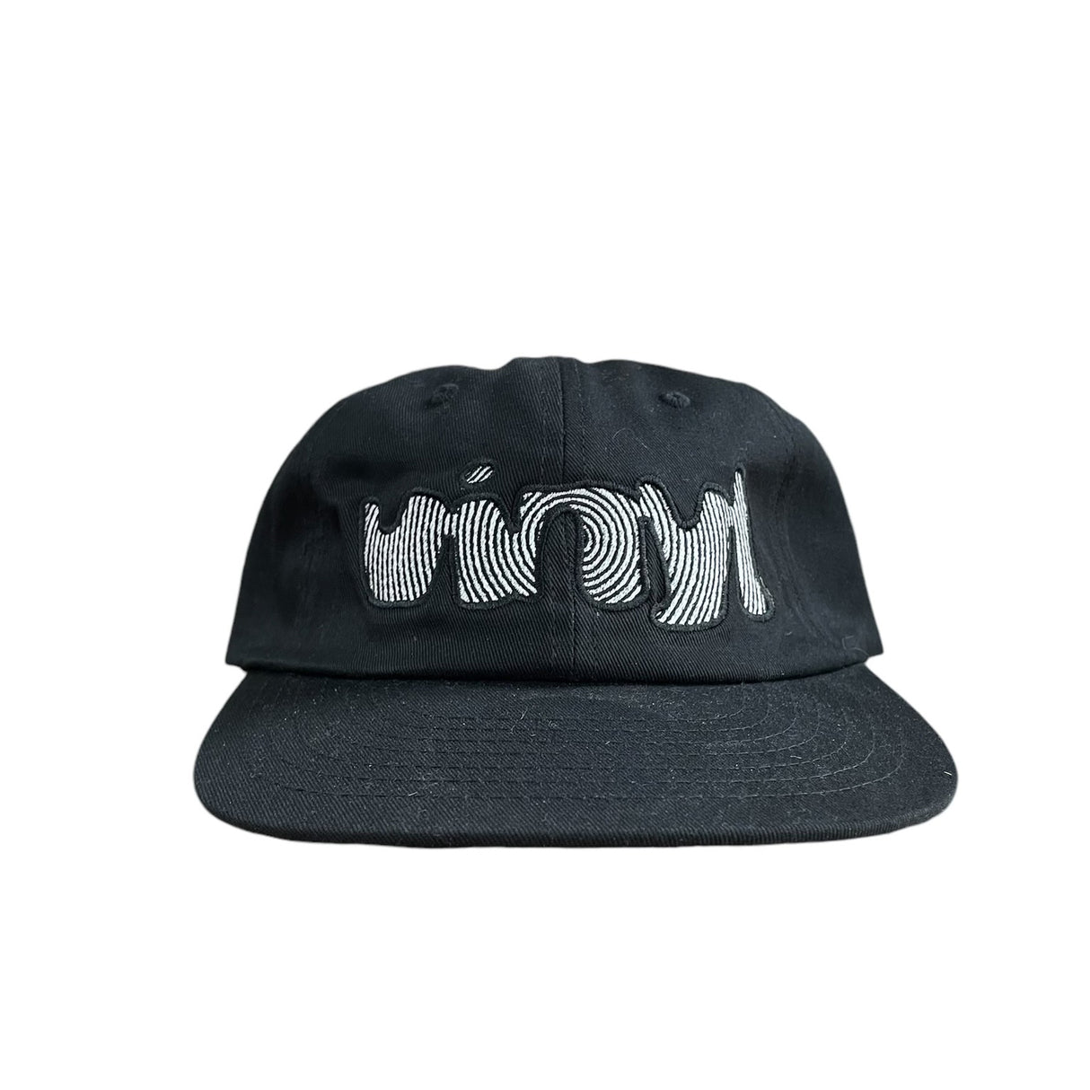 Vinyl Spiral Logo Black Strapback Hat