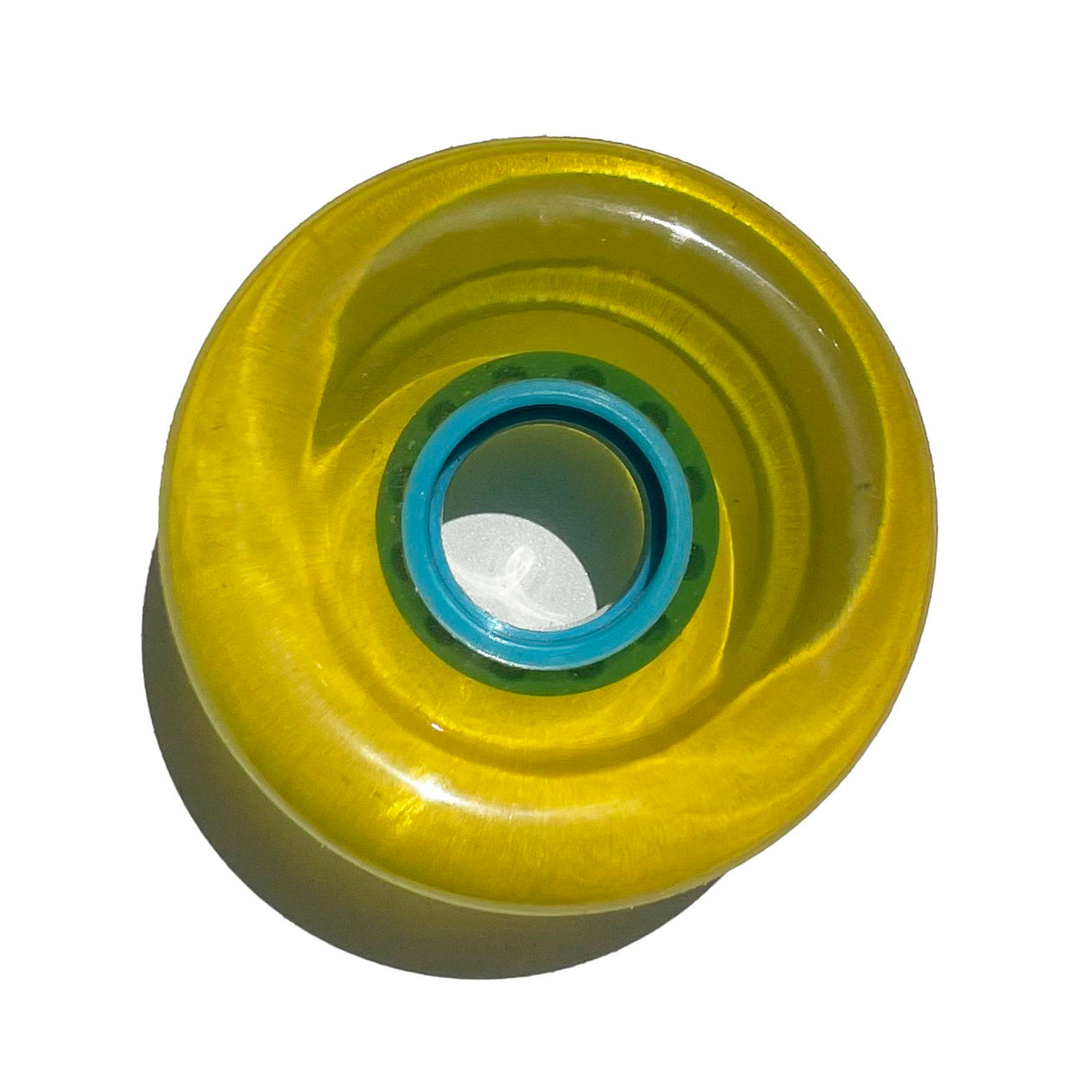 Coyote Blank Clear Yellow Stone Ground 69mm Cruiser Skateboard Wheels