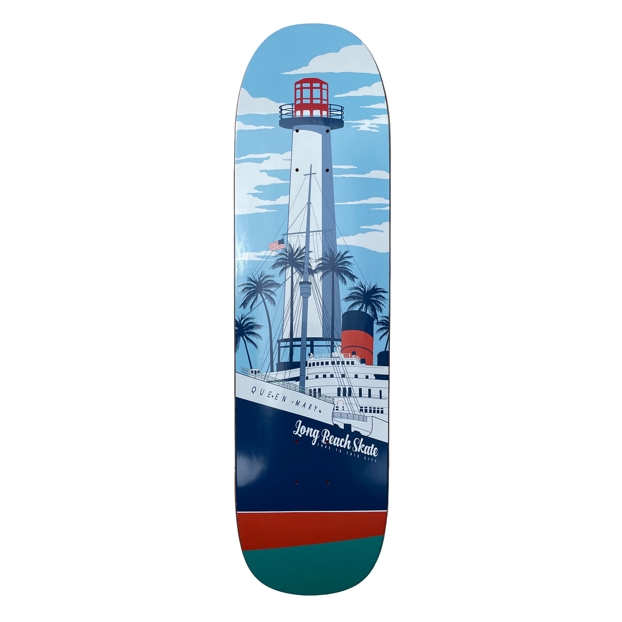 LONG BEACH SKATE CO. Light Mary Remix - 8.6" Shaped / Cruiser Deck