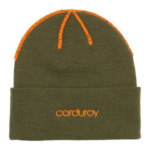 Corduroy Inside Out Army Beanie