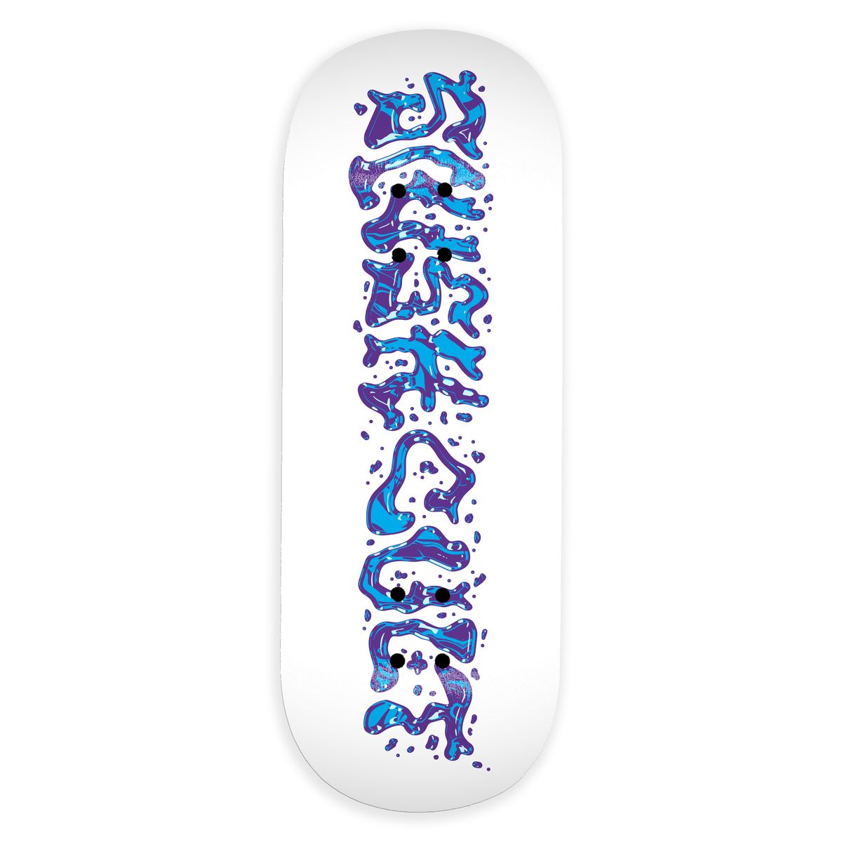Slushcult X DK Icy Pro Deck White Fingerboard Skateboard