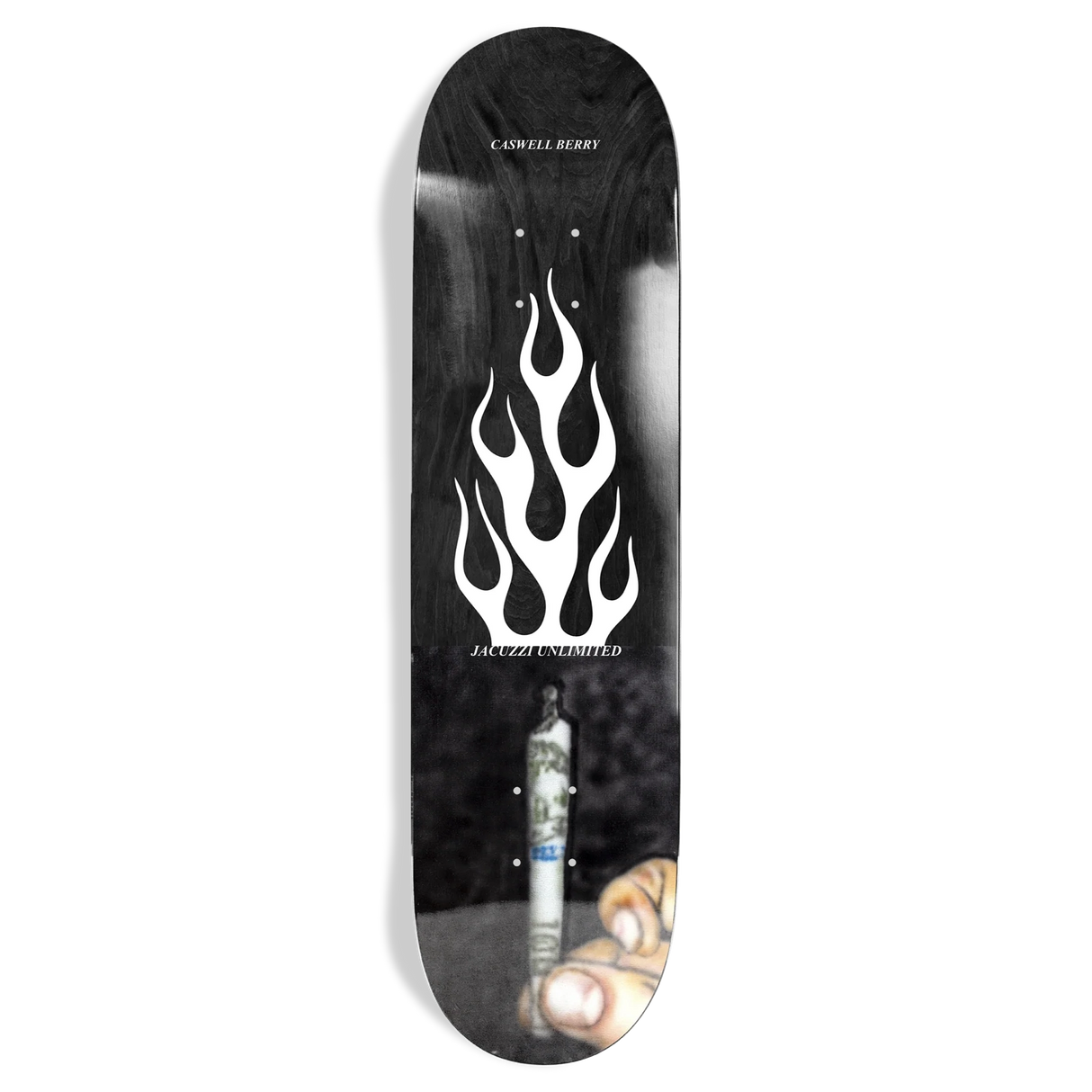 Jacuzzi Caswell Berry Roll Up EX7 Black 8.25" Skateboard Deck