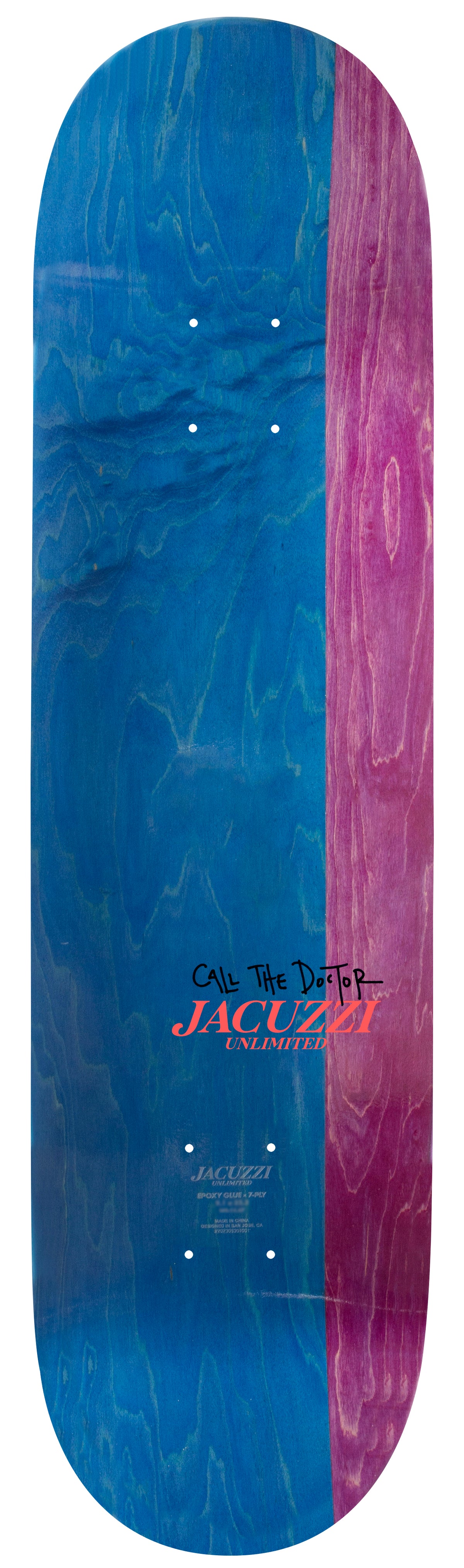 Jacuzzi Tony Latham Deep Fried EX7 Burgundy 8.5" Skateboard Deck