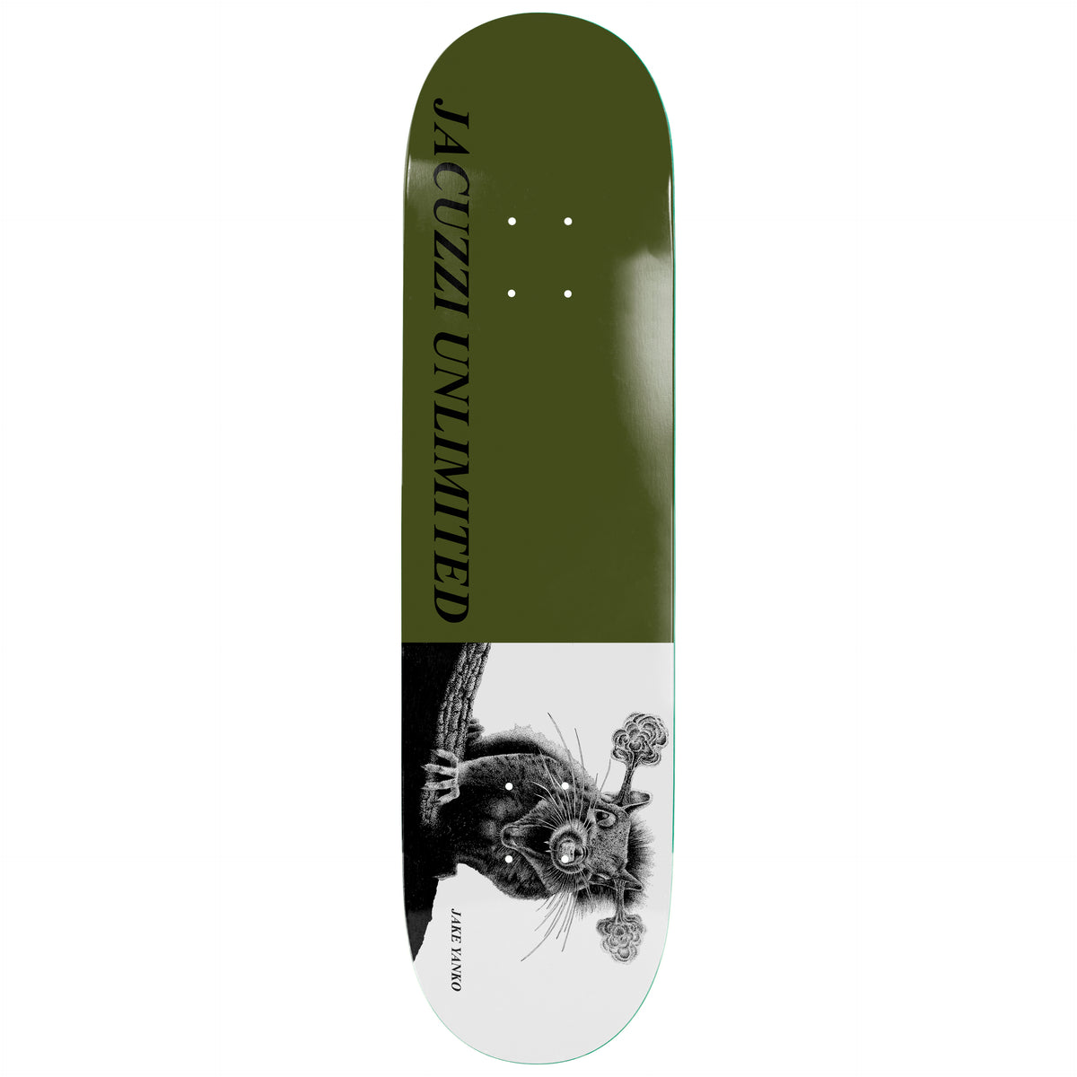 Jacuzzi Jake Yanko Rabid EX7 Green 8.25" Skateboard Deck
