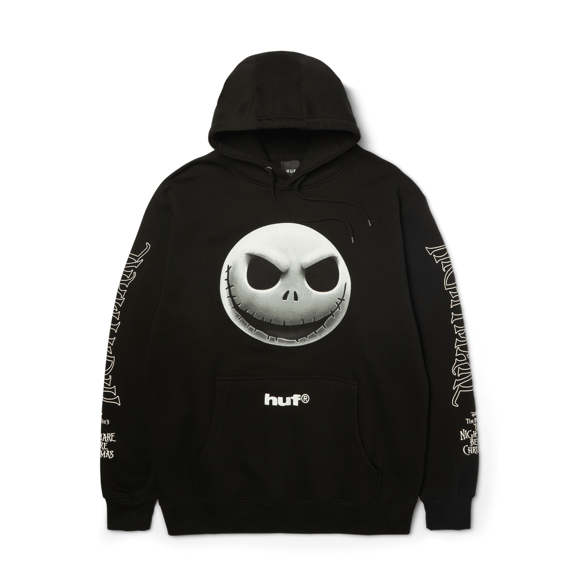 Huf X Nightmare Jack Skellington Black Hooded Sweatshirt