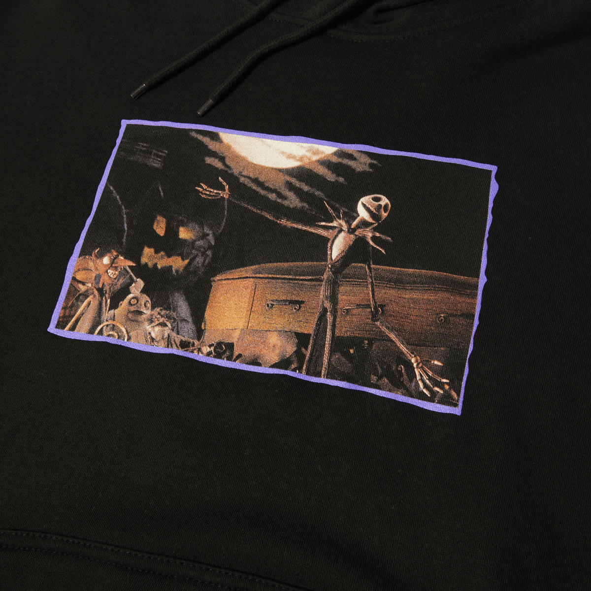 Huf X Nightmare Jack Town Meeting Black Hooded Sweatshirt – Long