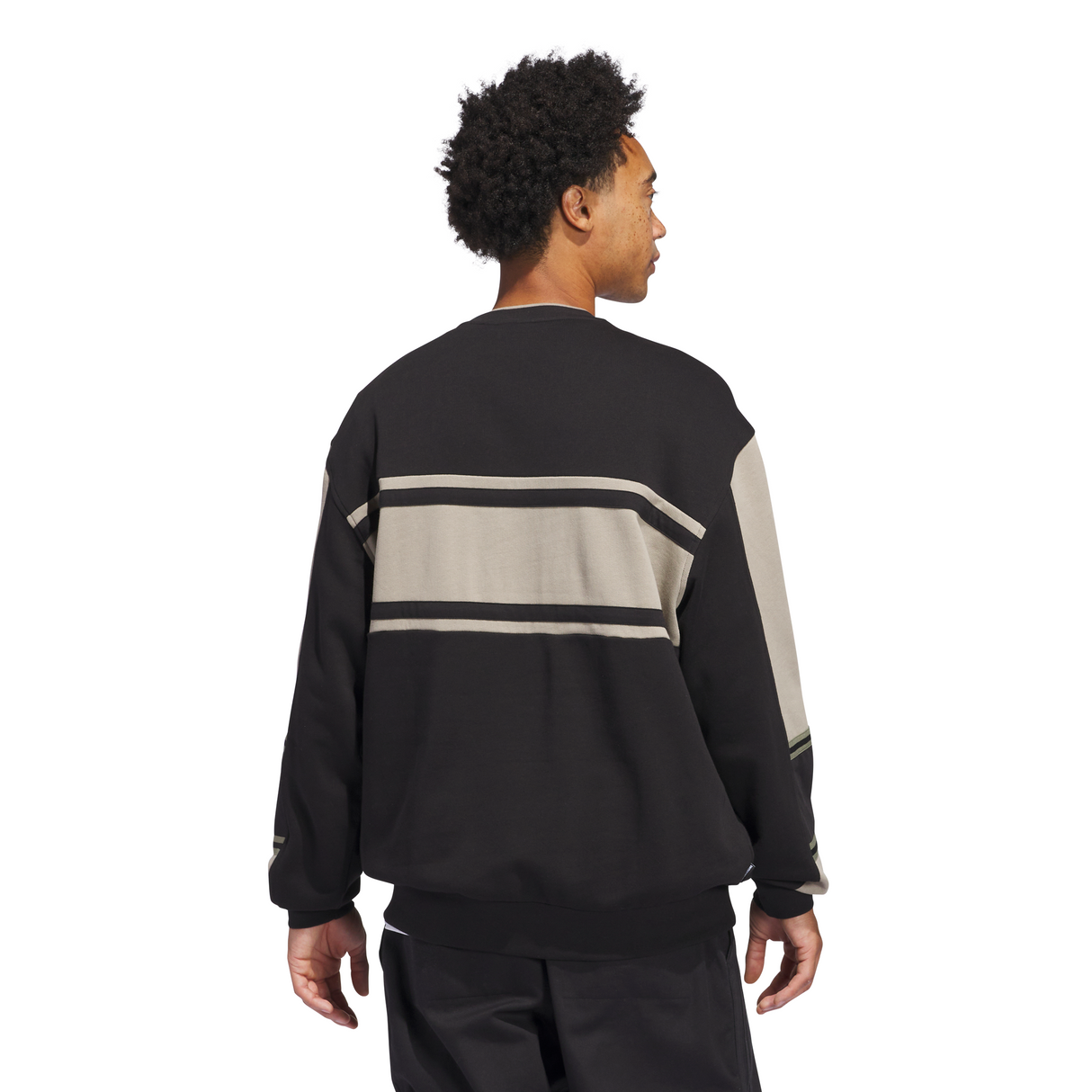 Adidas Skateboarding Classic Black/Putty Beige Crewneck Sweatshirt