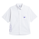 Adidas Skateboarding x Gonz Shmoofoil Fighter White Button Up S/s Shirt