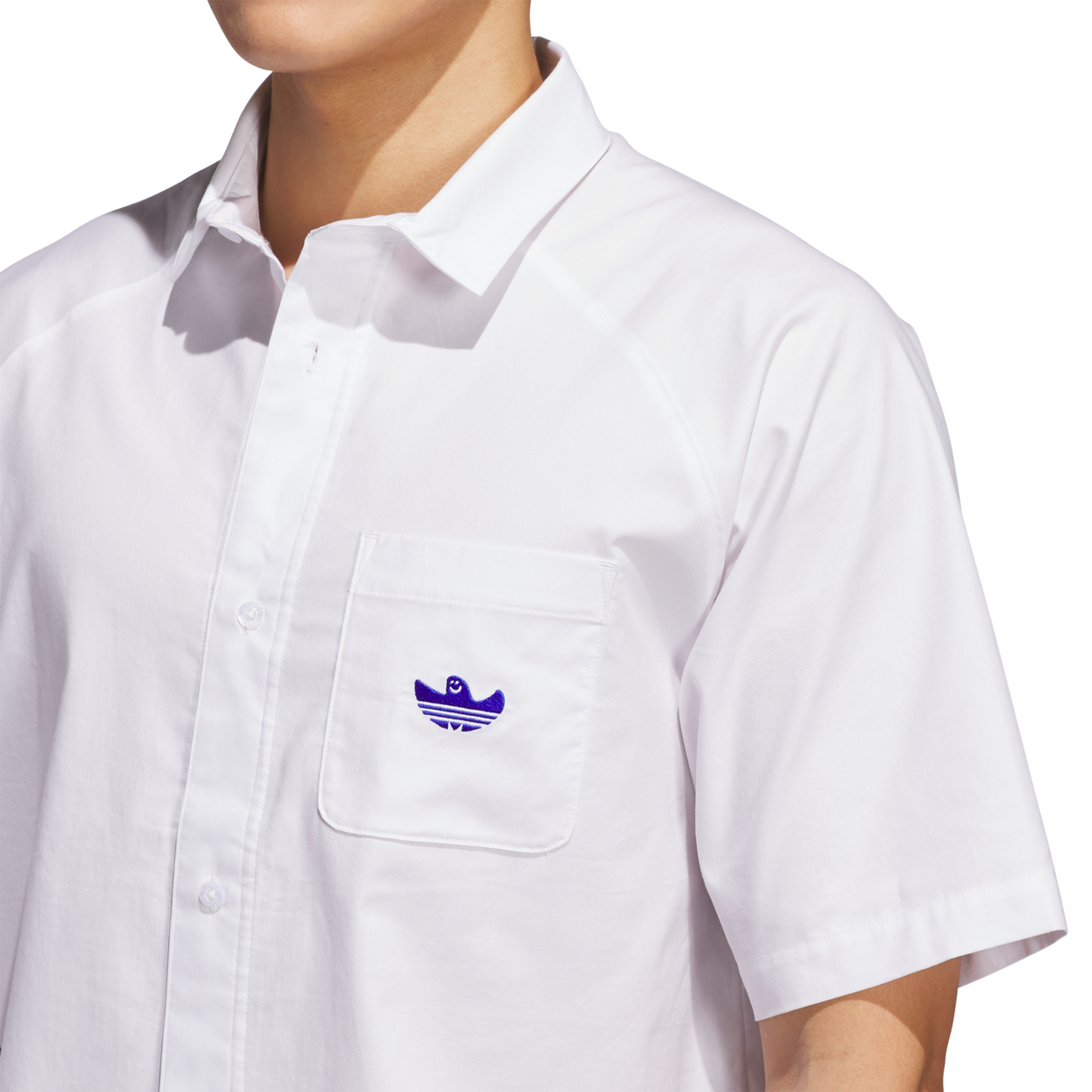 Adidas Skateboarding x Gonz Shmoofoil Fighter White Button Up S/s Shirt