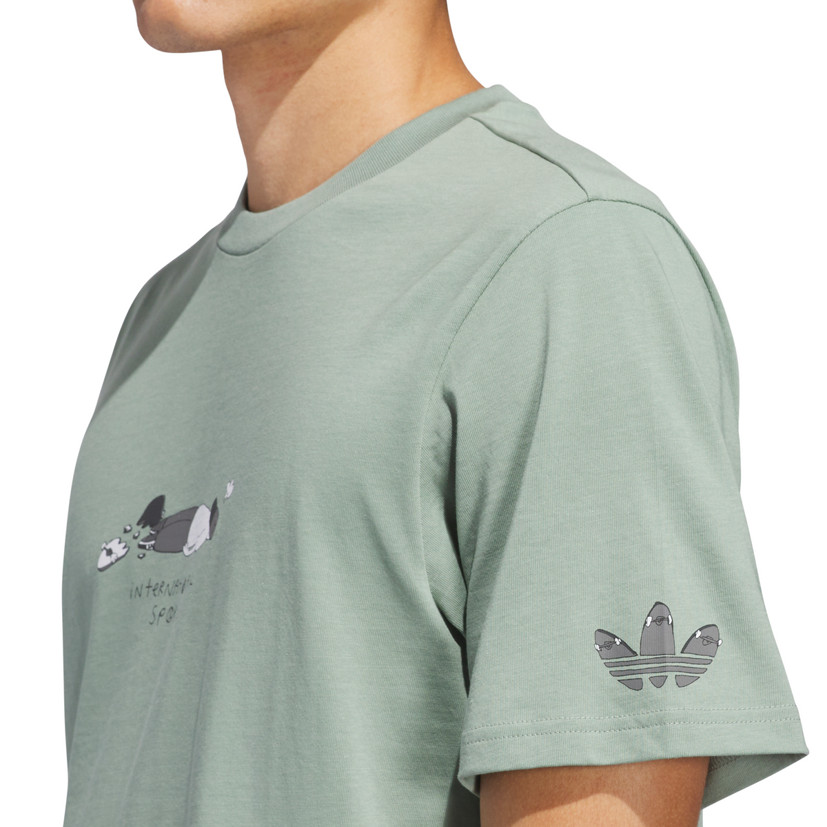 Adidas Skateboarding x Henry Jones Defeat Silver Green S/s Shirt