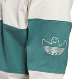 Adidas Skateboarding x Gonz Shmoofoil Aluminum / Preloved Teal Heavyweight Rugby L/s Shirt