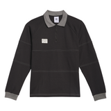 Adidas Skateboarding x Gonz Shmoofoil Black / Aluminum Heavyweight Rugby L/s Shirt