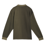 Adidas Skateboarding Waffle Knit Camo Olive Strata / Black Thermal L/s Shirt