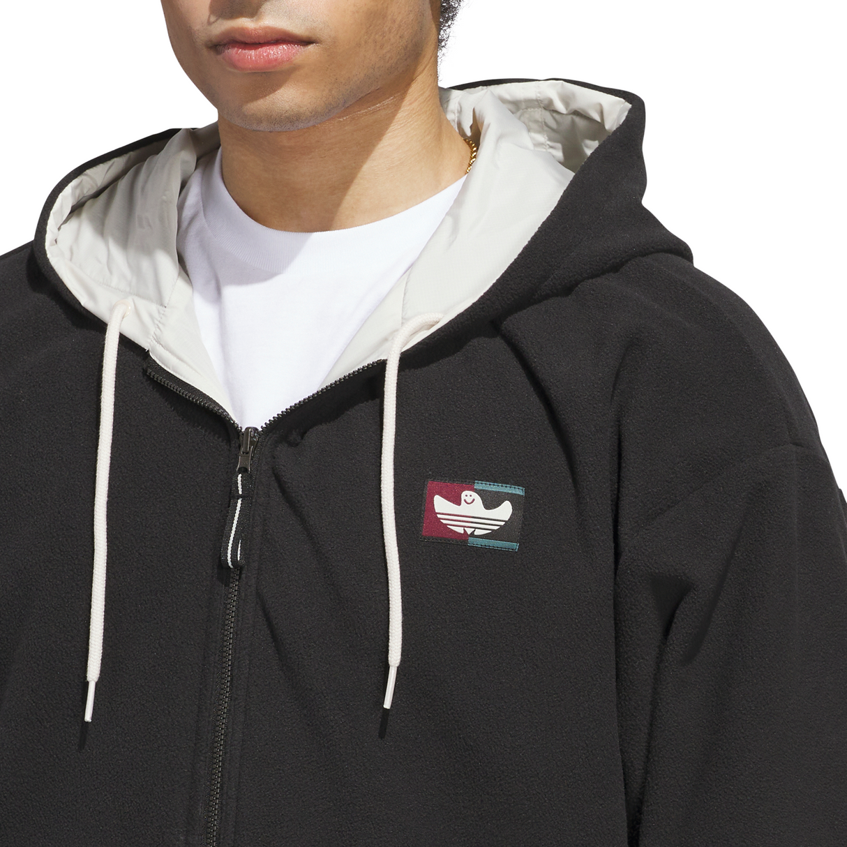 Adidas Skateboarding x Gonz Shmoofoil Aluminum / Black Reversible Warmup Jacket