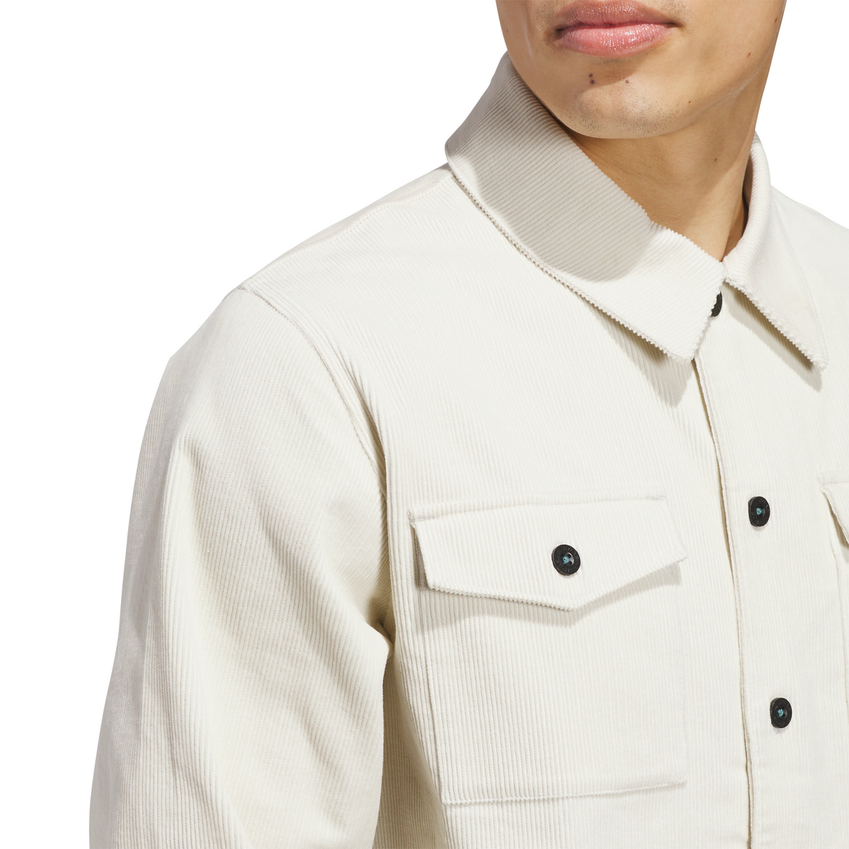 Adidas Skateboarding x Gonz Shmoofoil Aluminum / Shadow Red Corduroy L/s Shirt