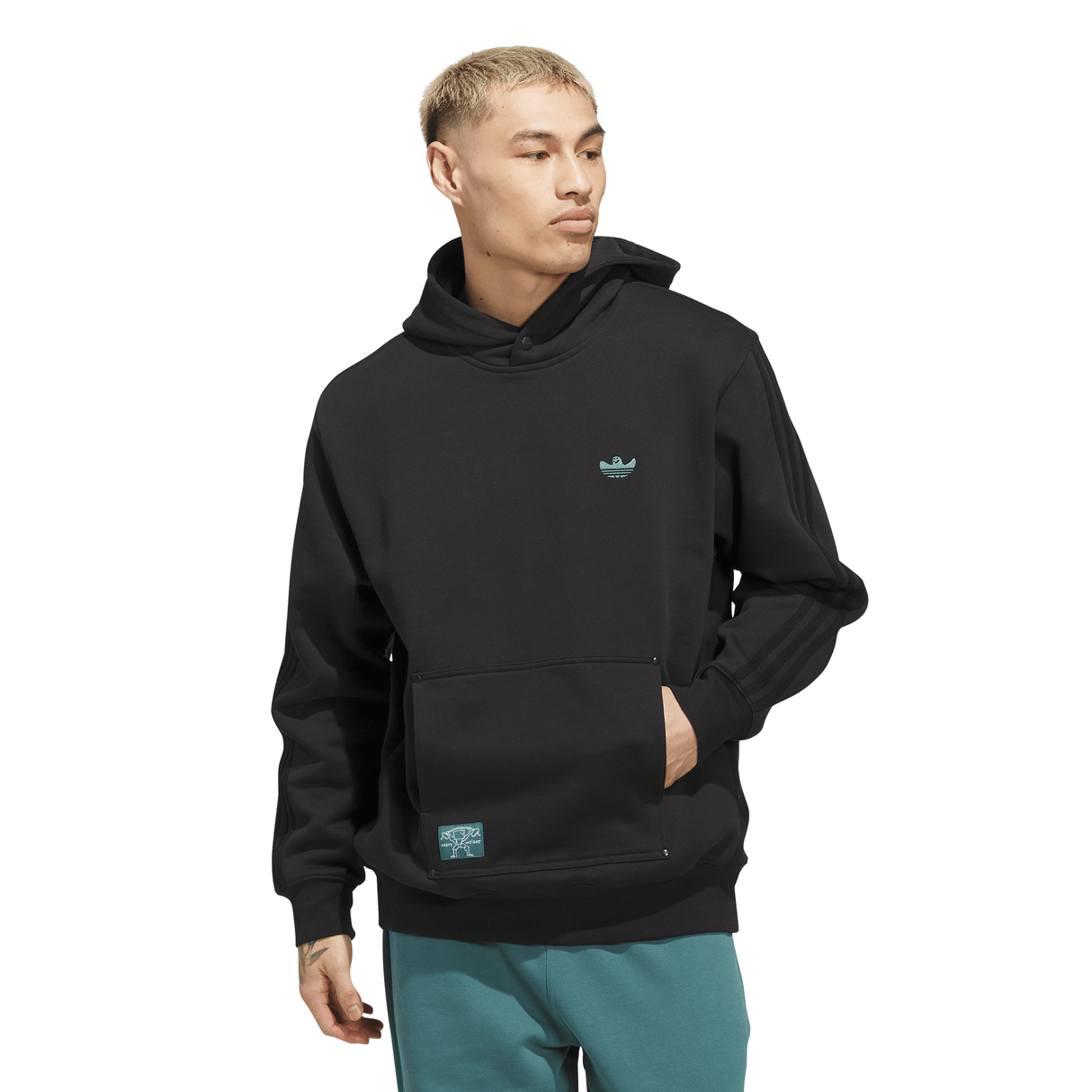 Adidas Skateboarding x Gonz Shmoofoil Black Heavyweight Hooded Sweatshirt