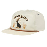 Sendero Jackalope Cream Snapback Hat