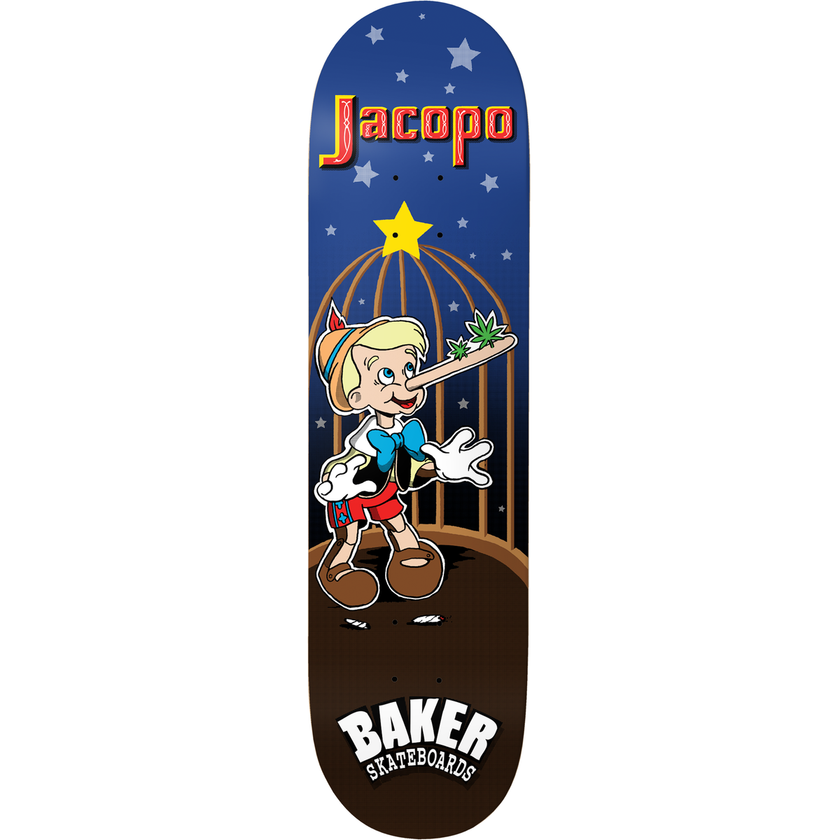 Baker Jacopo Carozzi Lies 8.0" Skateboard Deck