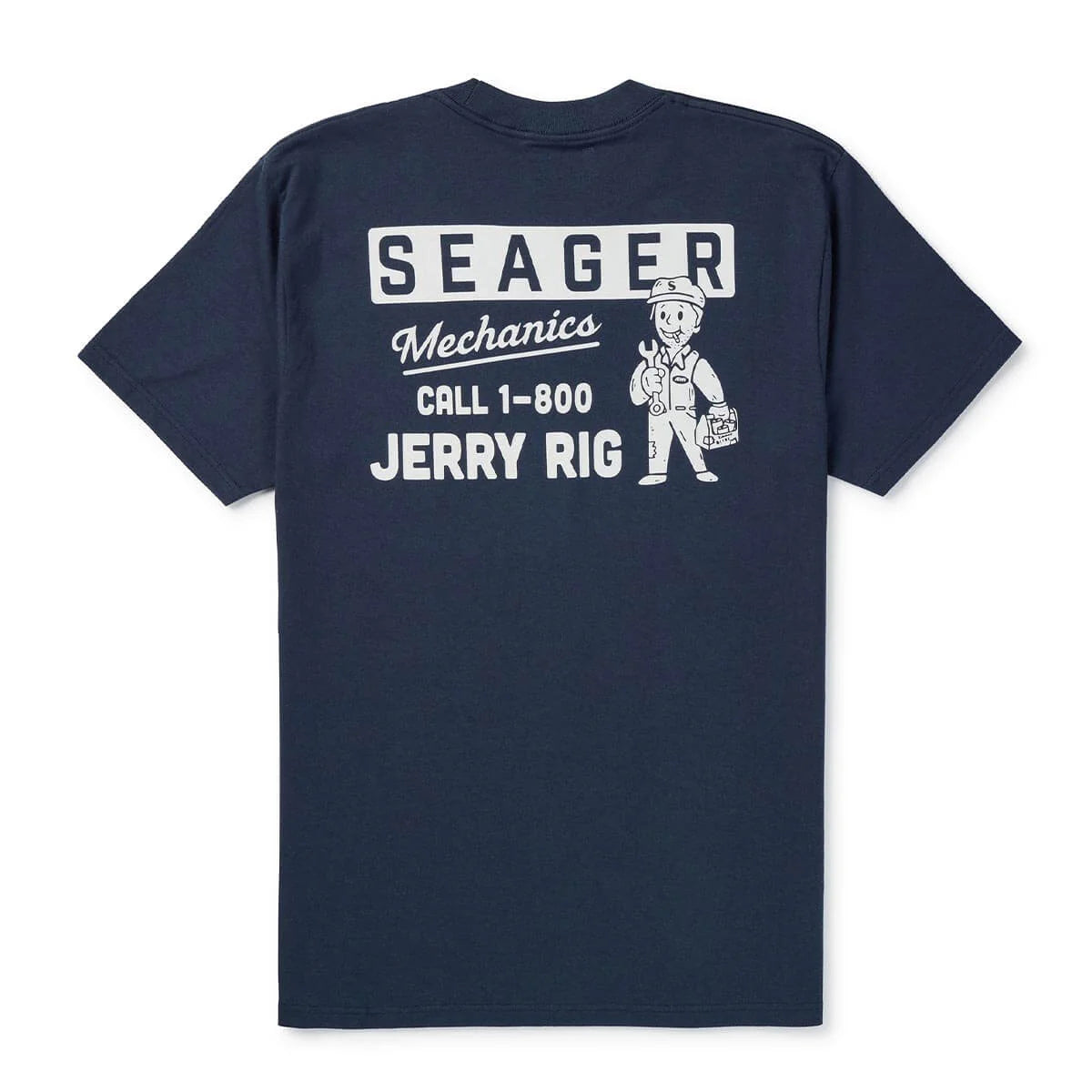 Seager Jerry Rig Navy S/s Shirt